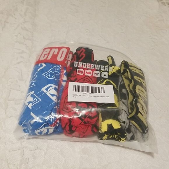 New Men's Boxer Briefs Superhero Lovers Batman Cotton Superman 4 Pack L - Picture 16 of 16